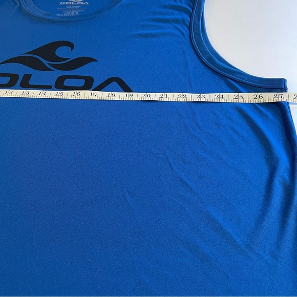 Koloa Wave Men's Athletic Sleeveless T-Shirt Royal Blue Size 3XL - Picture 7 of 7